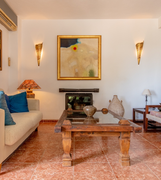 Resa Estates Ibiza Can Furnet villa to renovate for sale views .living and fire place.jpg